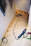 Renovieren der Treppe im November2001