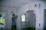 Renovierungsarbeiten vor dem Einzug<br>August bis Oktober 2000